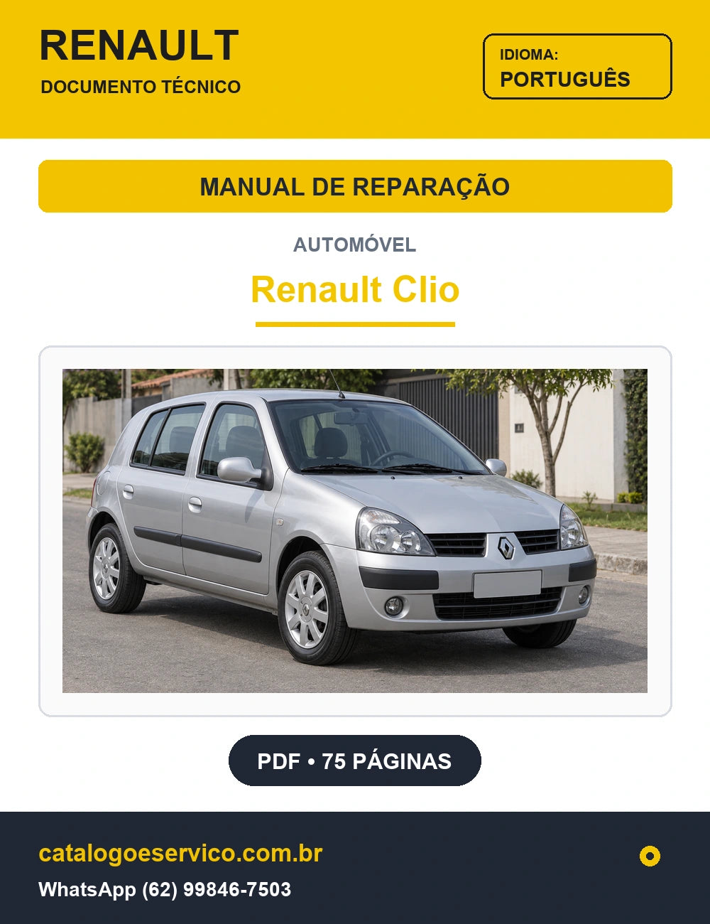 Capa Manual de Reparação Renault Clio