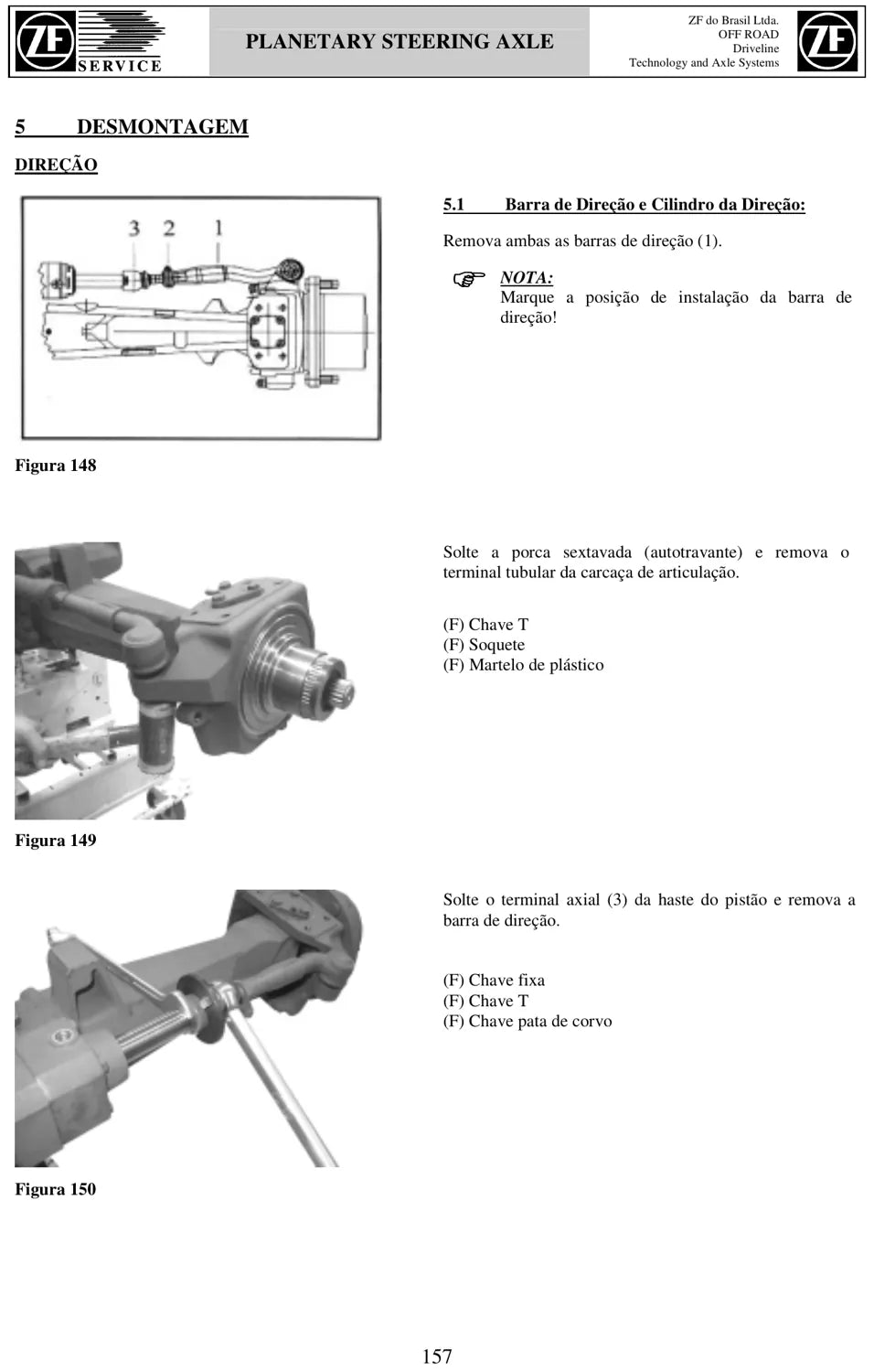 Manual de Reparação ZF Eixo de Tração Direcional AS-3060 (português, inglês e espanhol) — página 3 do documento