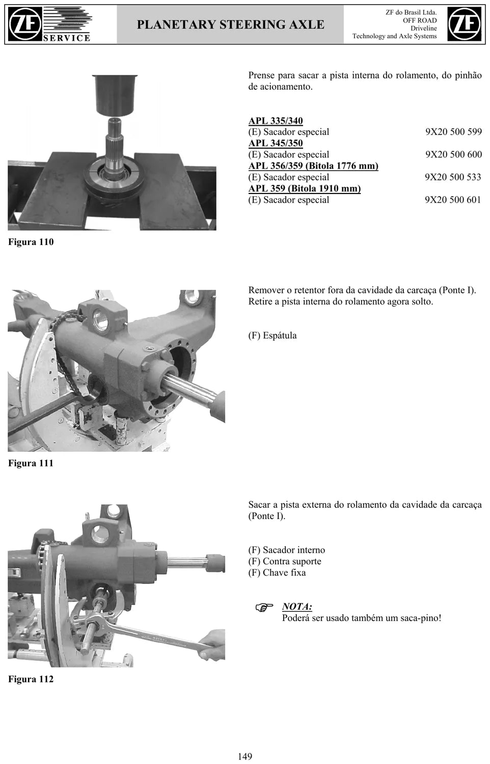 Manual de Reparação ZF Eixos de Tração Direcional APL 335, 340, 345, 350, 356 e 359 — página 2 do documento