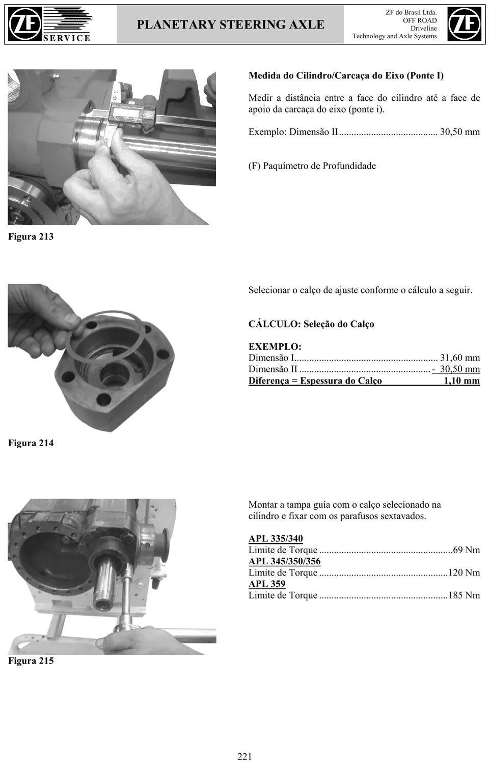 Manual de Reparação ZF Eixos de Tração Direcional APL 335, 340, 345, 350, 356 e 359 — página 4 do documento