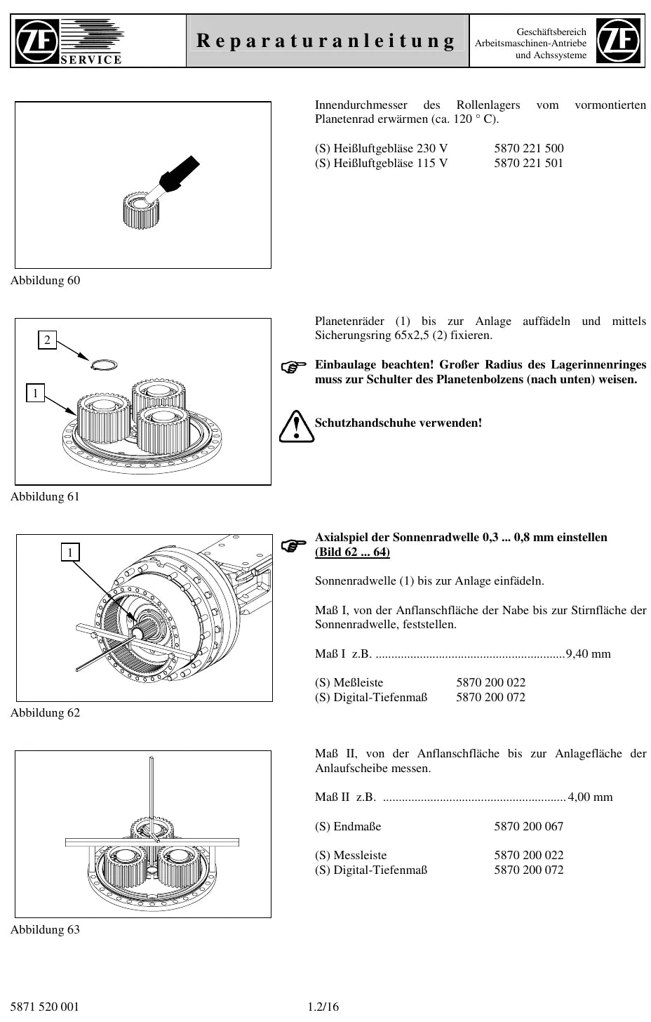 Manual de Reparação ZF Multitrac MT-D 3105 — amostra 4 de página interna do documento