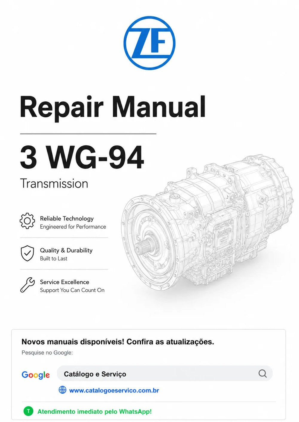 Manual de Reparo 3 WG-94 ZF Transmissão