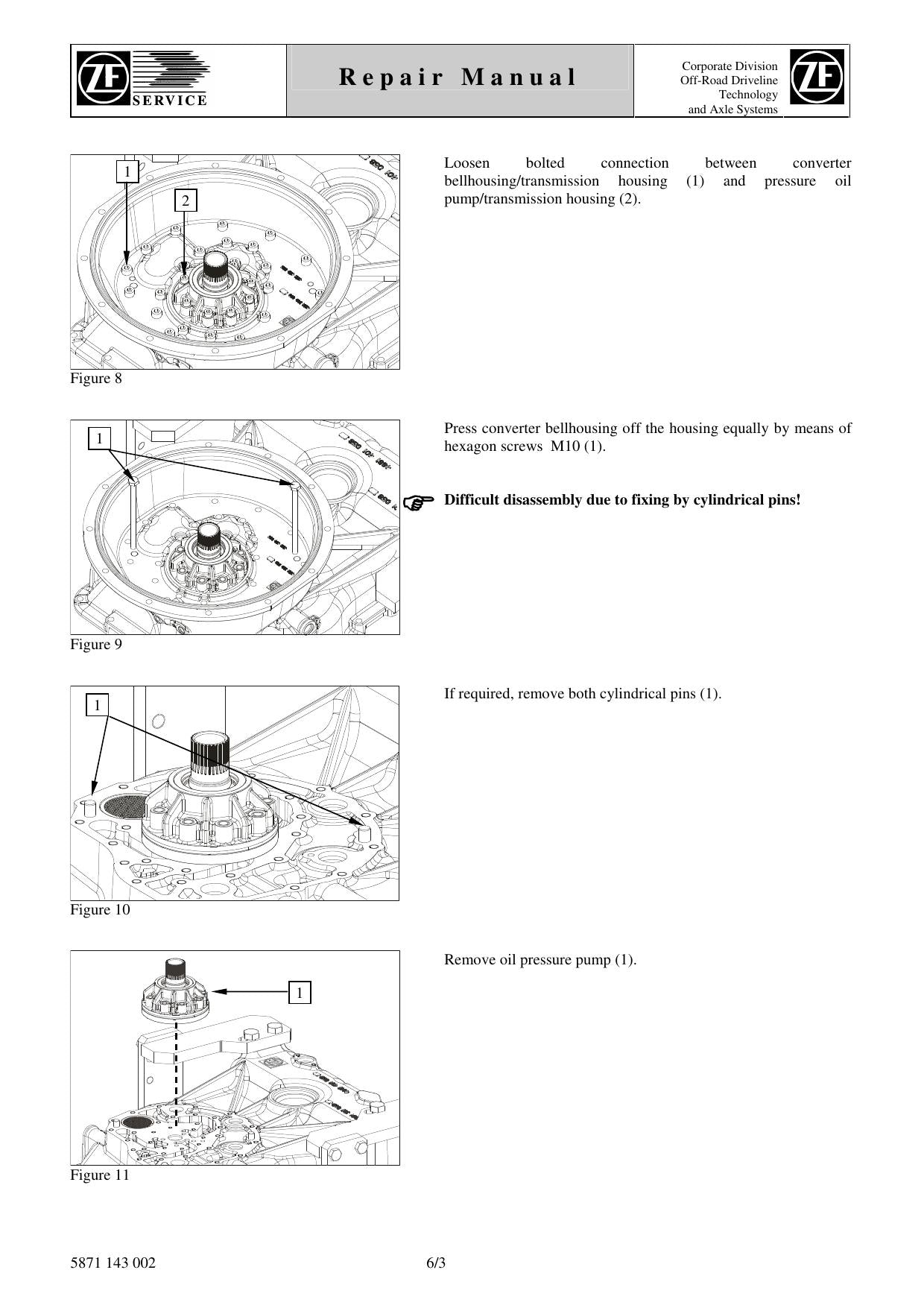 Manual de Reparo 3 WG-94 ZF Transmissão - página 2