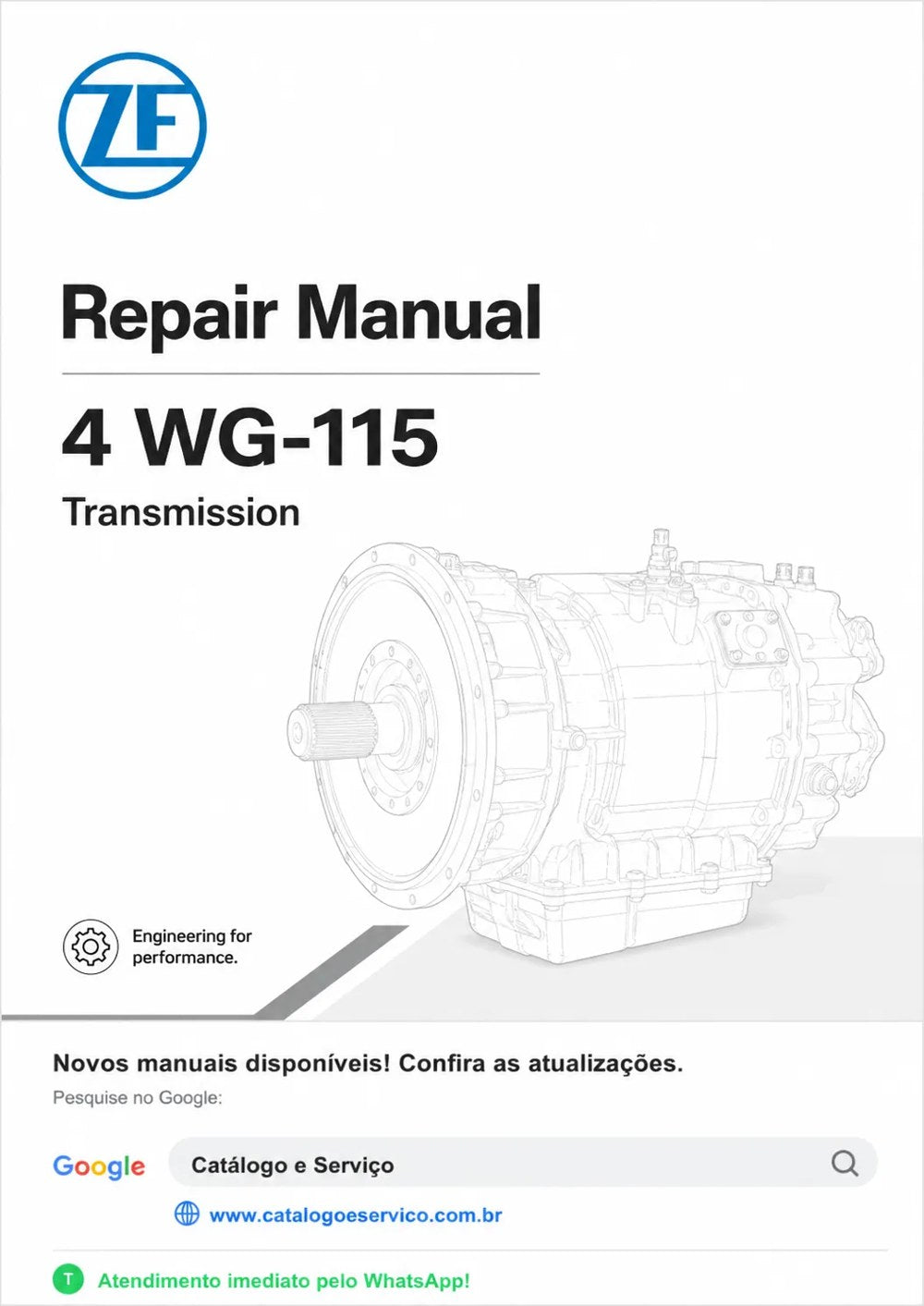 Manual de Reparo 4 WG-115 ZF Transmissão