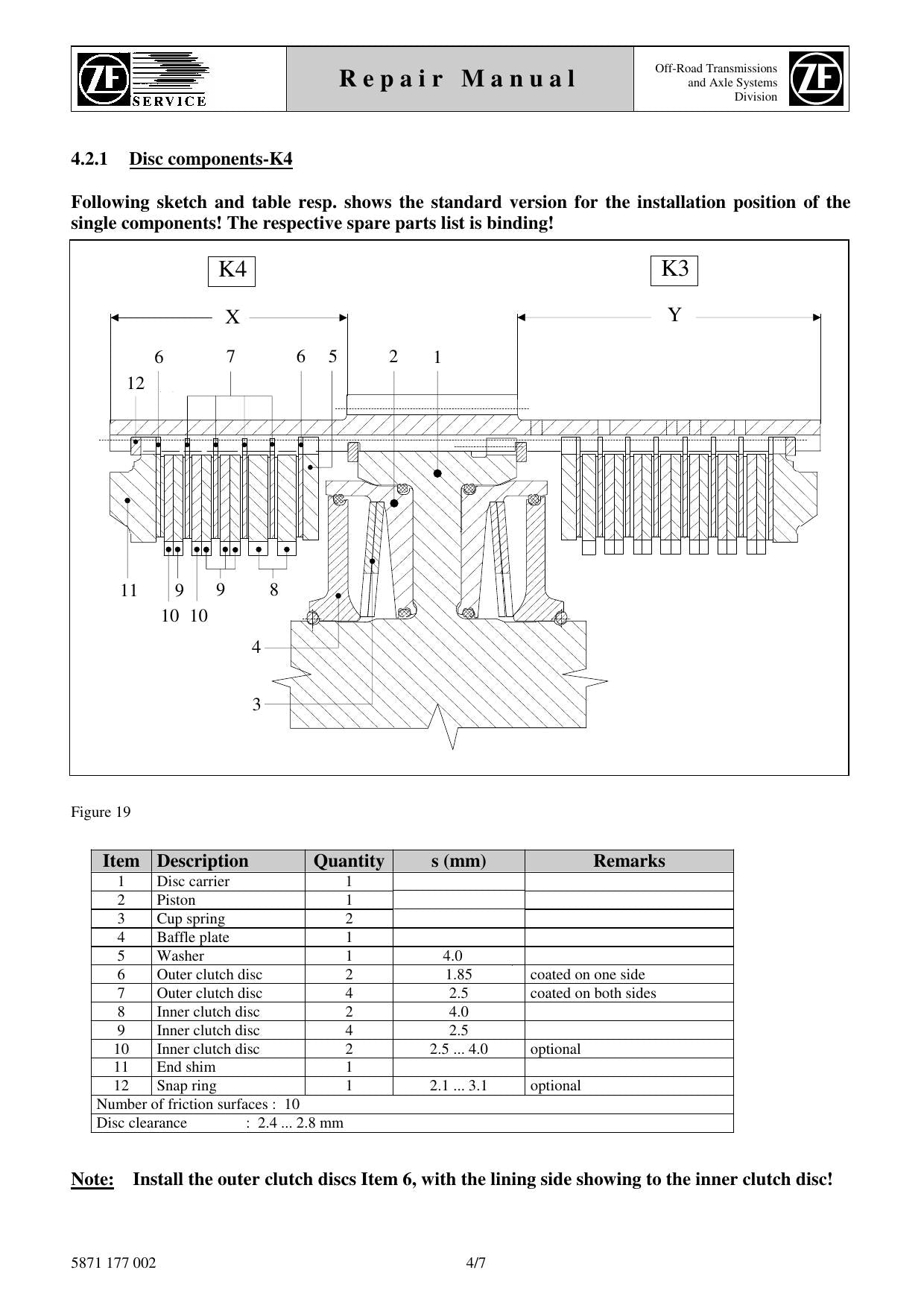 Manual de Reparo 6 WG-260 ZF Transmissão - página 2