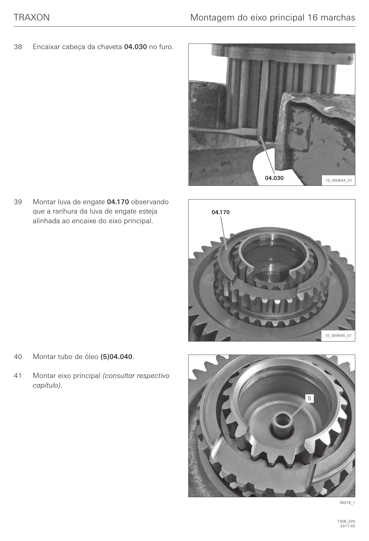 MANUAL DE REPAROS TRAXON - SERIE 12.1, 12.2 E 16 — diagrama técnico