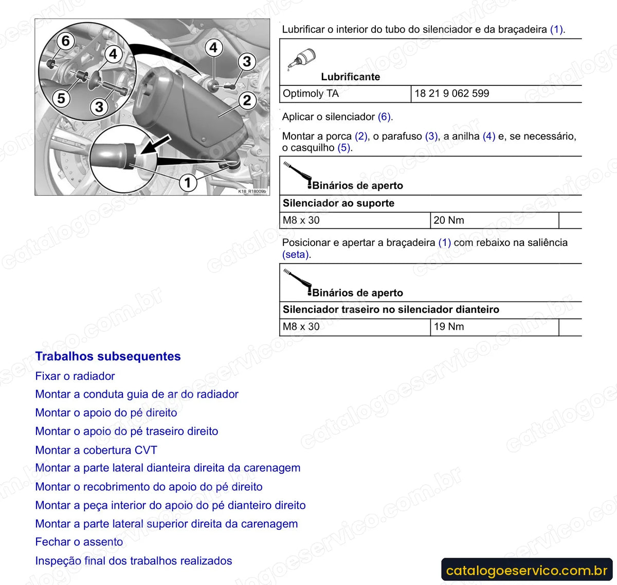 Página do Manual de Serviço BMW C 600 Sport 2012 com procedimento ilustrado (3)