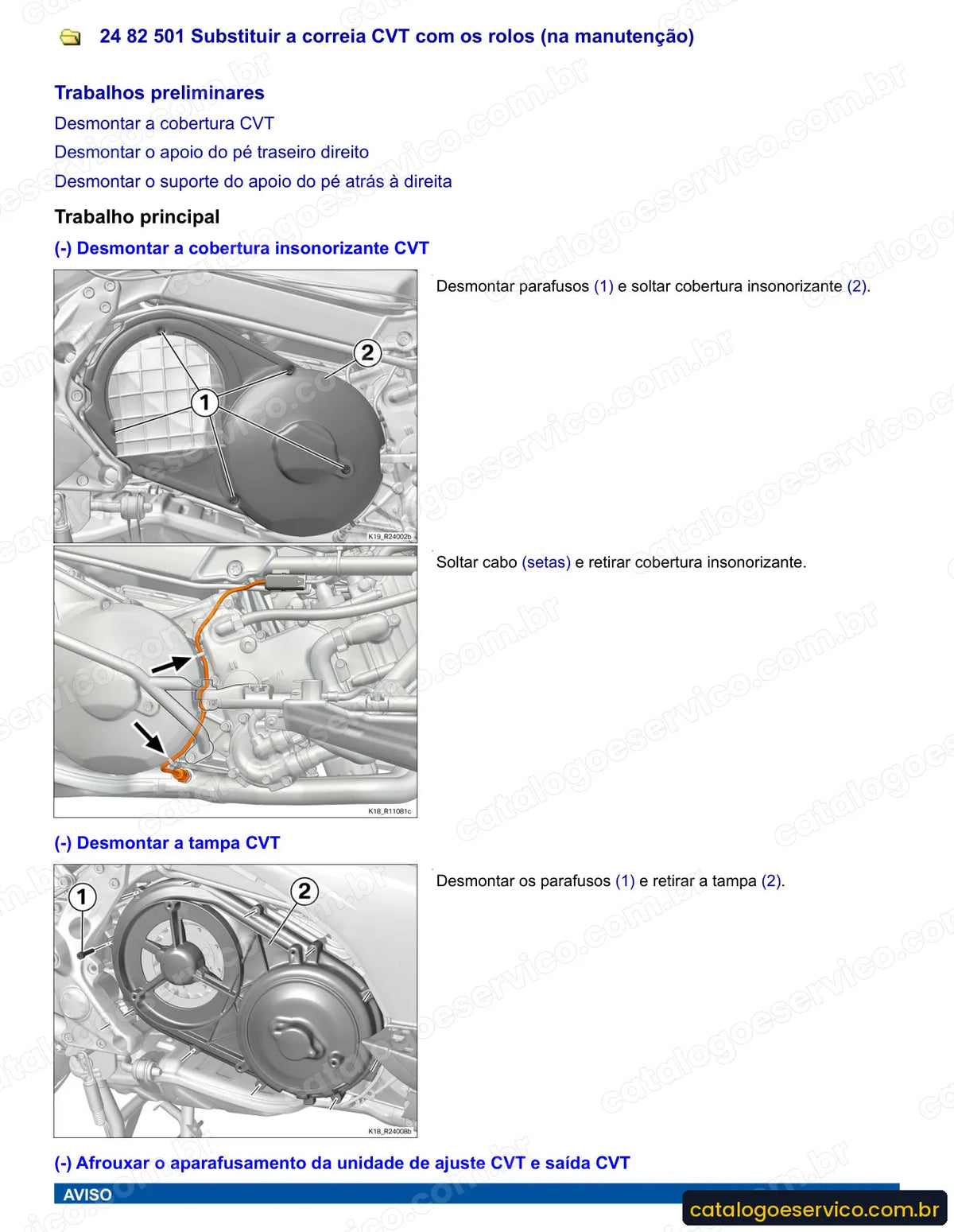 Página do Manual de Serviço BMW C 600 Sport 2012 com procedimento ilustrado (4)