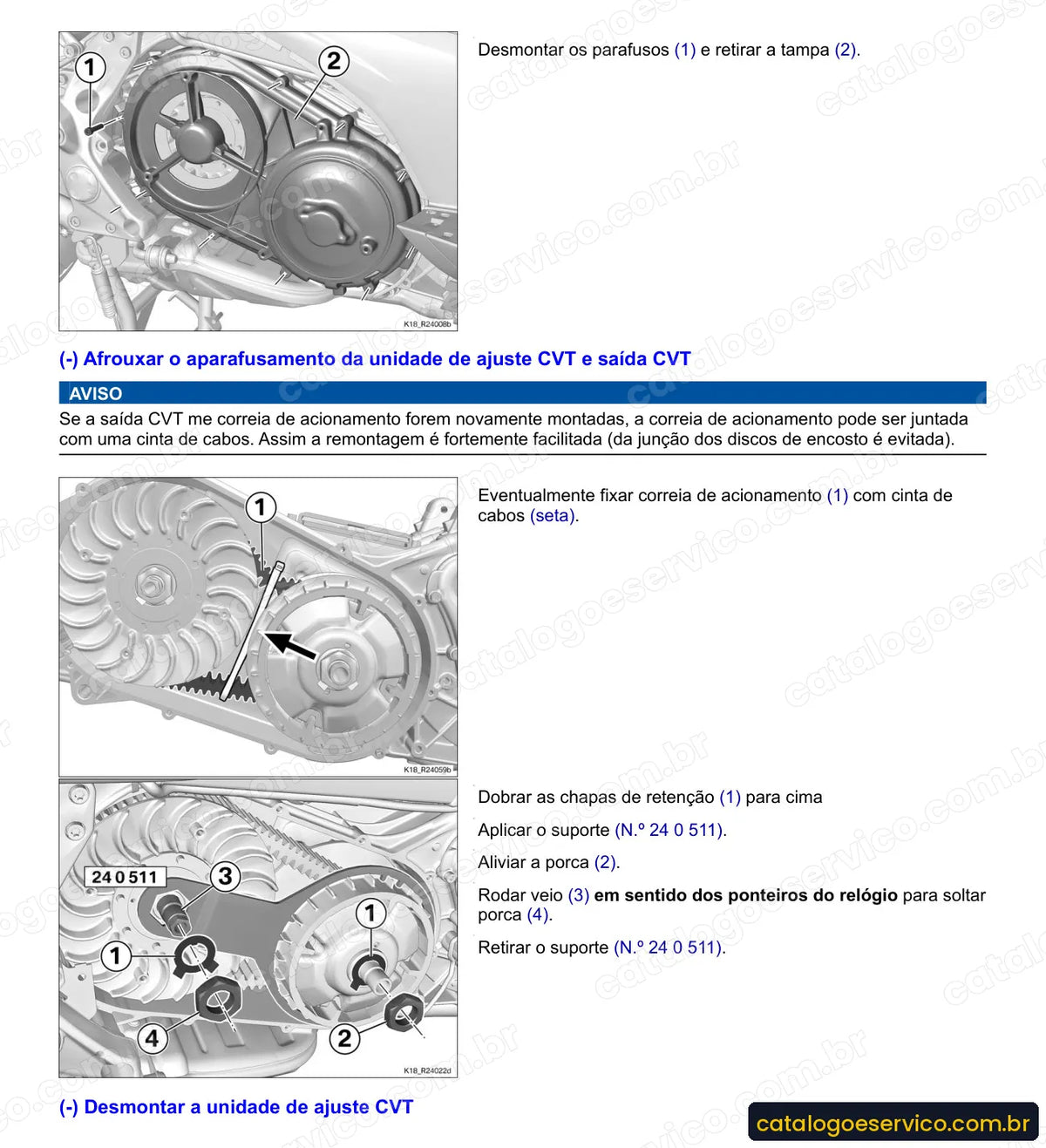 Página do Manual de Serviço BMW C 650 GT 2012 a 2016 com procedimento ilustrado (4)