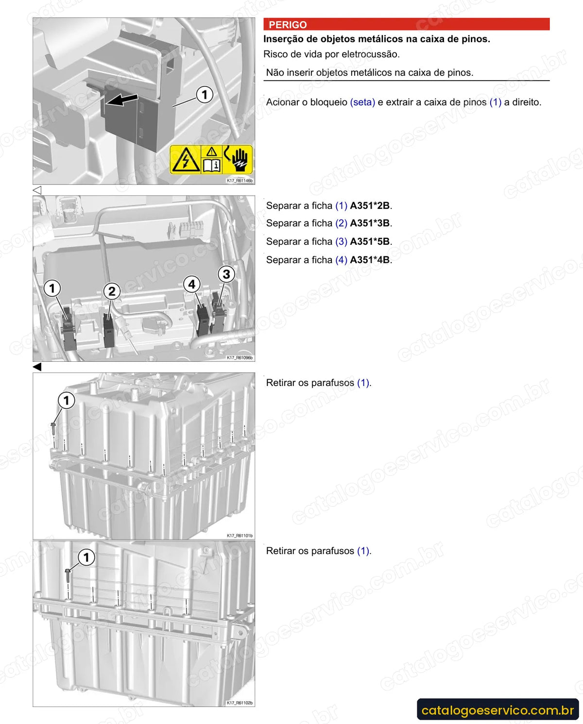 Página do Manual de Serviço BMW C evolution 2013 com procedimento ilustrado (2)