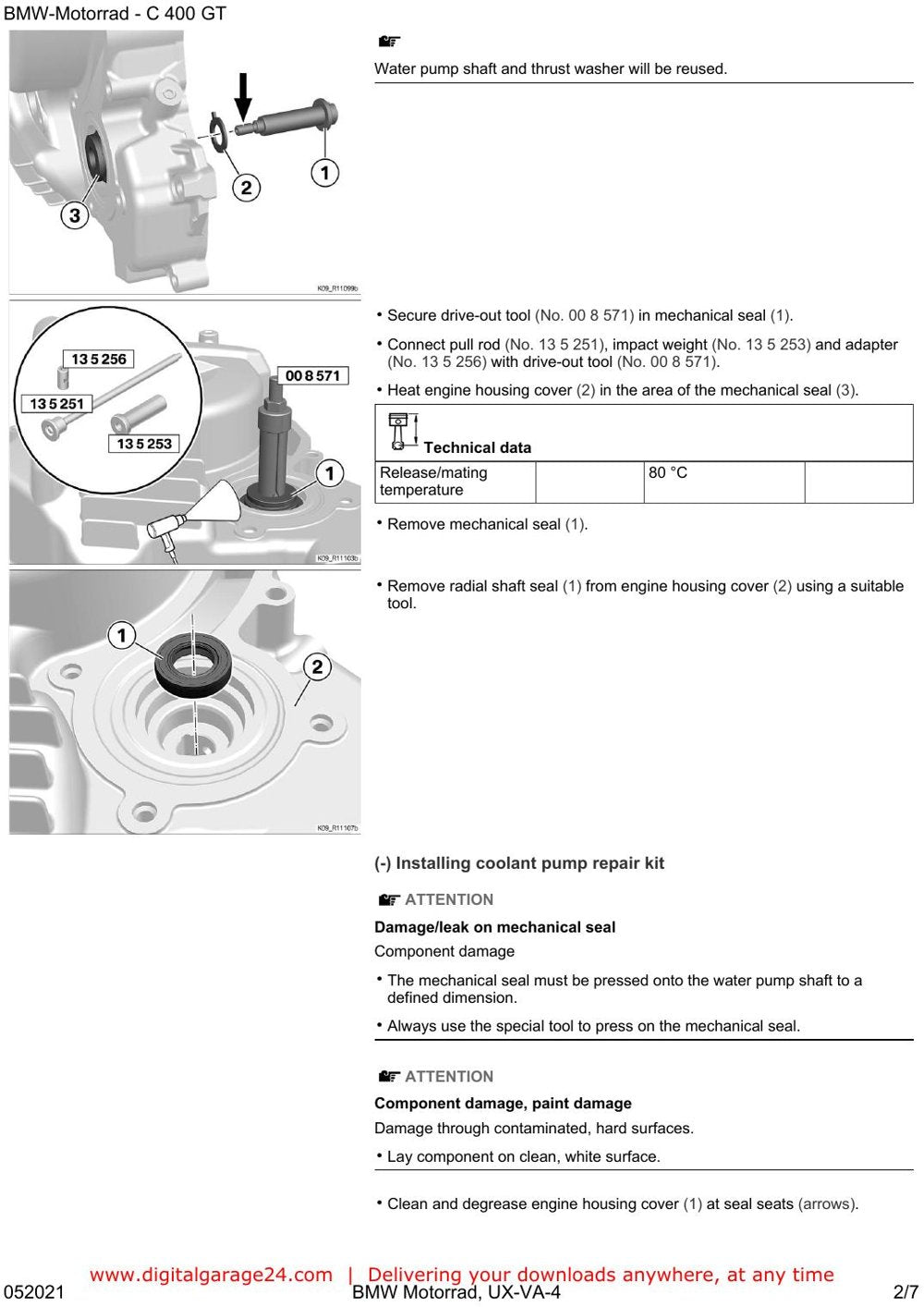BMW C400 GT (K08) — Manual de Serviço — diagrama 2
