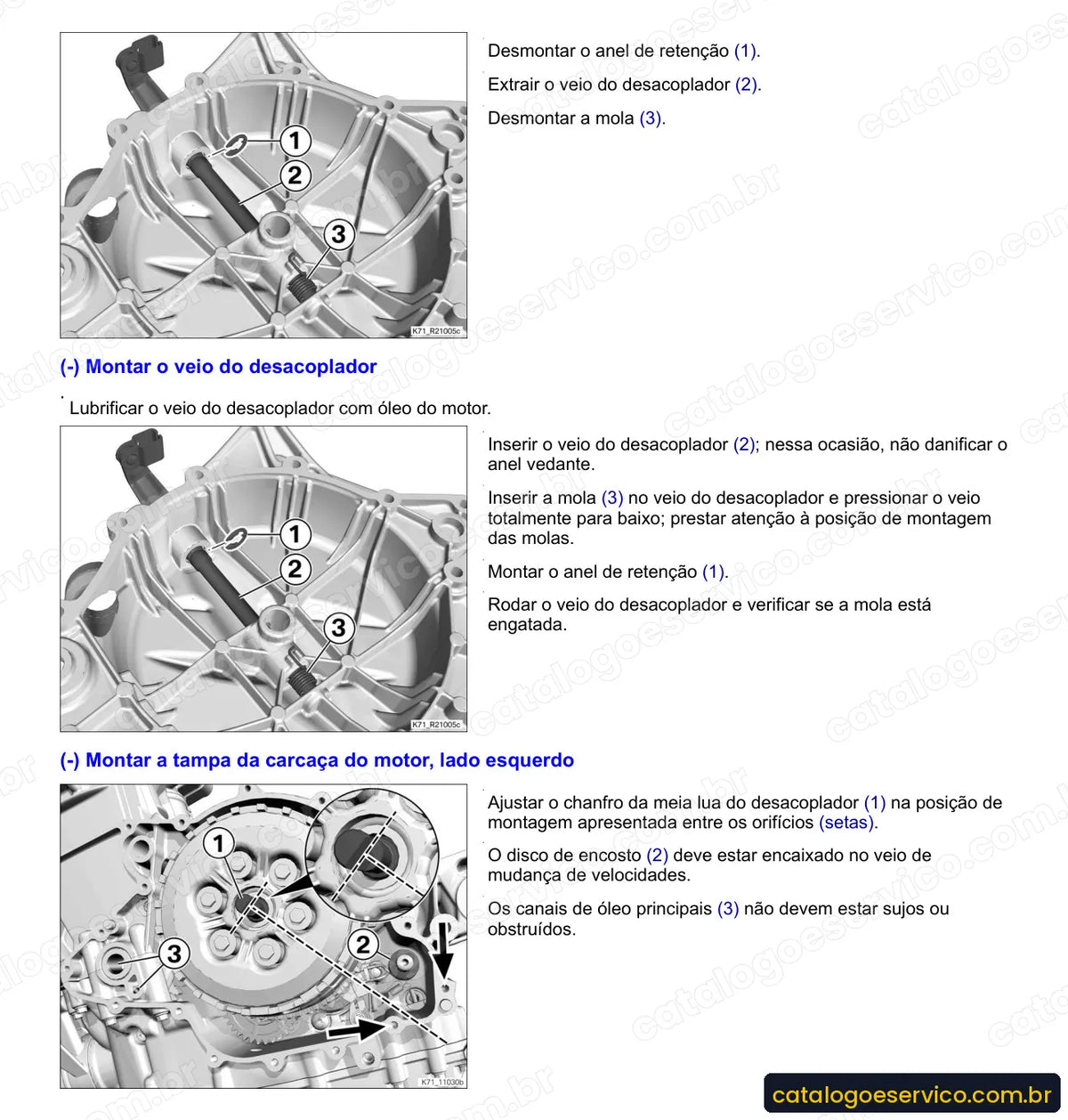Página do Manual de Serviço BMW F 700 GS 2013 a 2016 com procedimento ilustrado (2)