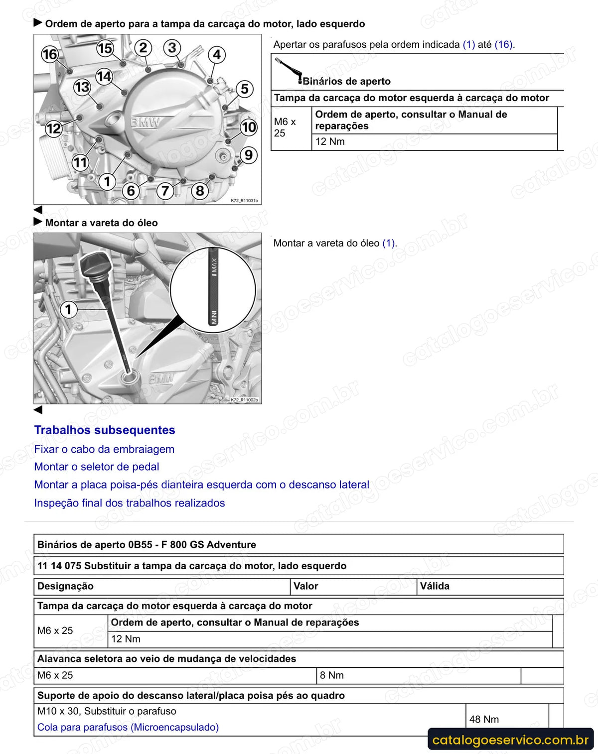 Página do Manual de Serviço BMW F 800 GS Adventure 2013 a 2016 com procedimento ilustrado (2)