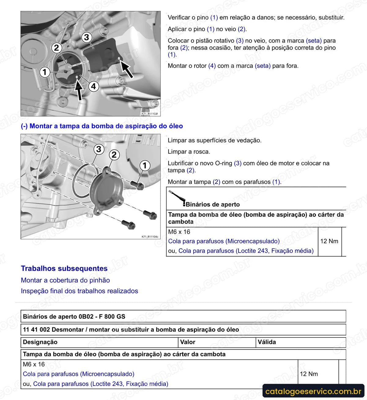 Página do Manual de Serviço BMW F 800 GS 2008 a 2016 com procedimento ilustrado (3)