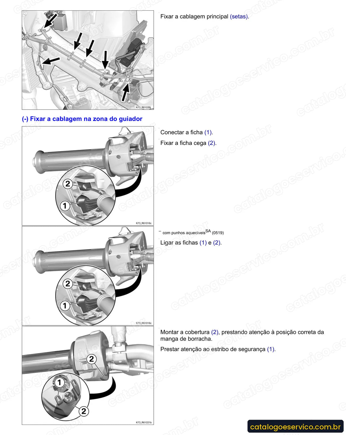 Página do Manual de Serviço BMW F 800 GT 2013 a 2015 com procedimento ilustrado (2)