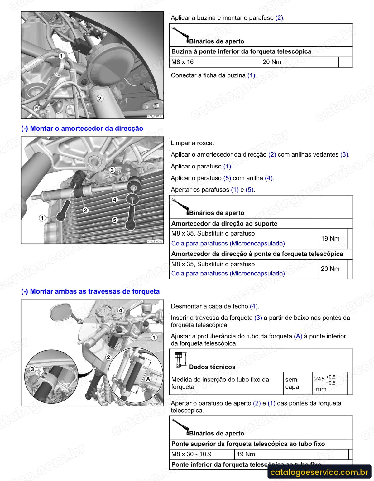 Página do Manual de Serviço BMW F 800 ST 2006 com procedimento ilustrado (3)