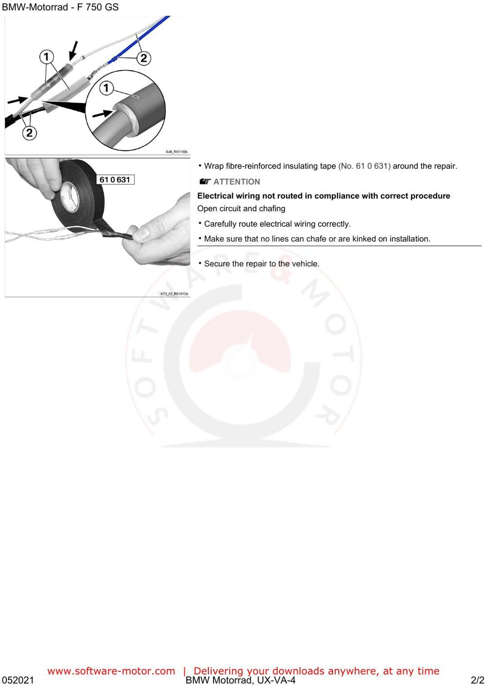 BMW F750 GS (K80) — Manual de Serviço — diagrama 4