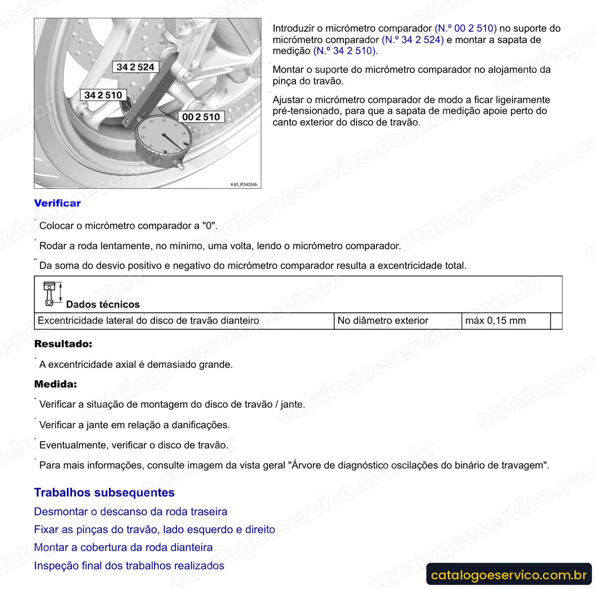 Página do Manual de Serviço BMW K 1300 GT 2009 com procedimento ilustrado (3)