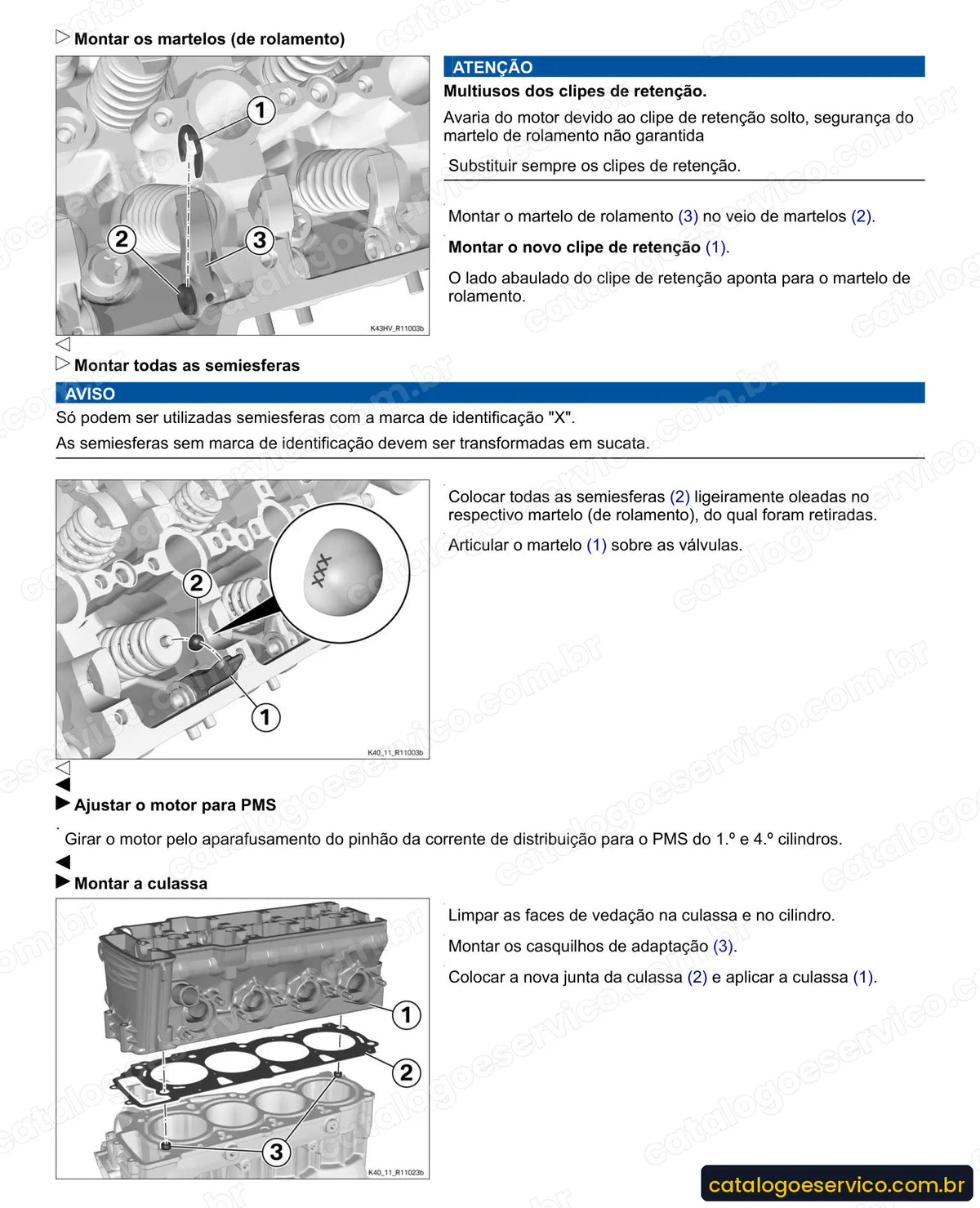 Página do Manual de Serviço BMW K 1300 S 2009 com procedimento ilustrado (1)