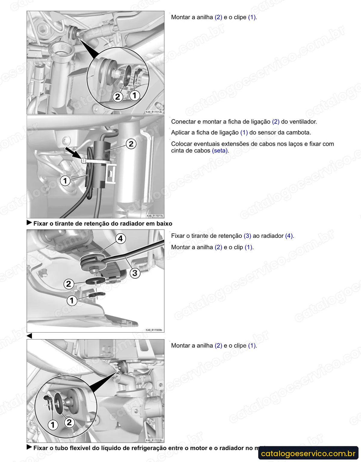 Página do Manual de Serviço BMW K 1600 GT 2011 com procedimento ilustrado (2)
