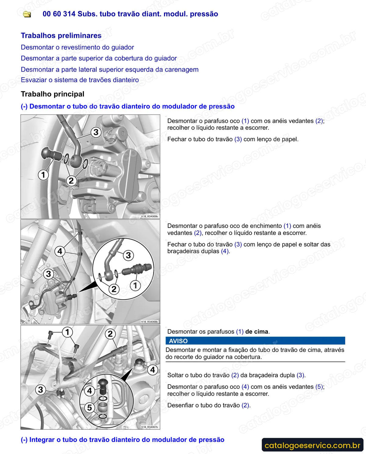 Página do Manual de Serviço BMW K 1600 GTL Exclusive 2014 com procedimento ilustrado (1)