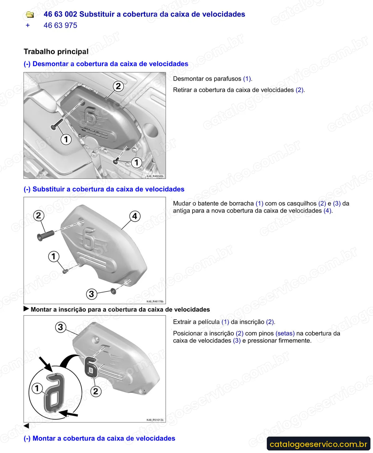 Página do Manual de Serviço BMW K 1600 GTL Exclusive 2014 com procedimento ilustrado (4)