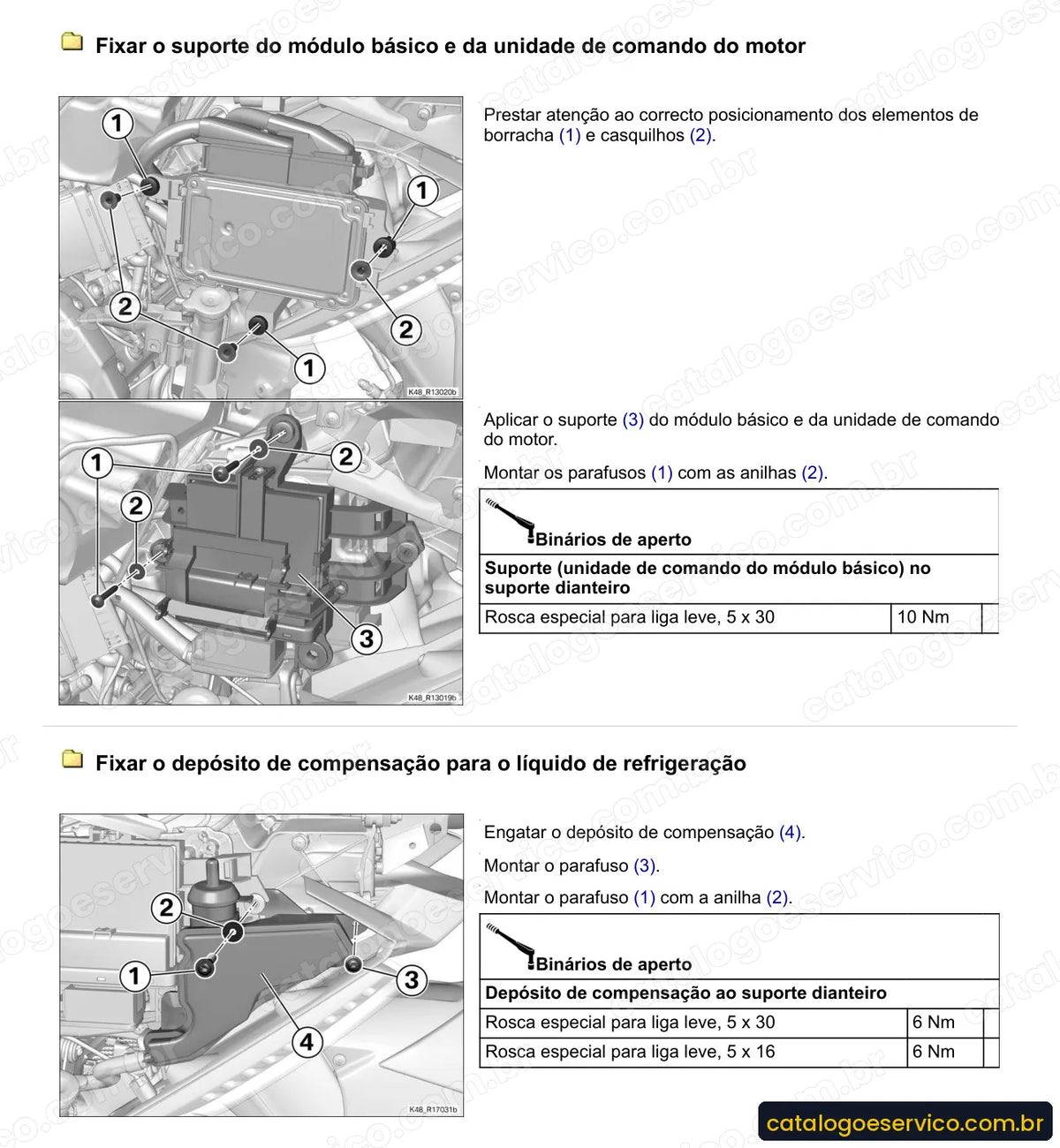 Página do Manual de Serviço BMW K 1600 GTL 2011 com procedimento ilustrado (4)