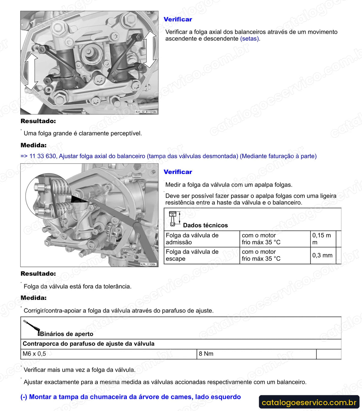 Página do Manual de Serviço BMW R 1200 GS 2004 a 2016 com procedimento ilustrado (1)