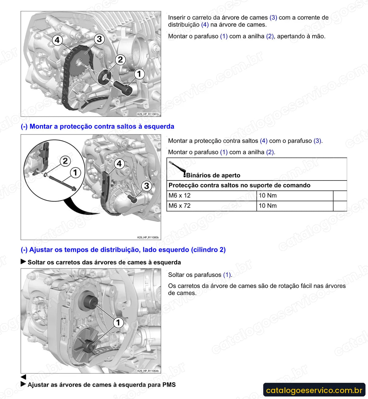 Página do Manual de Serviço BMW R 1200 R 2007 a 2014 com procedimento ilustrado (3)