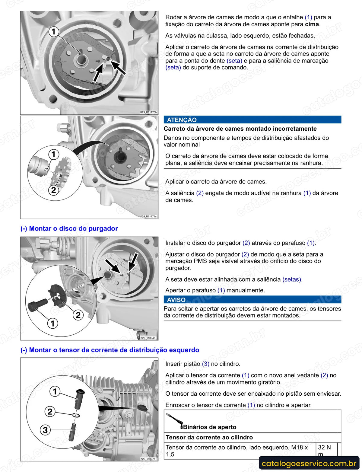Página do Manual de Serviço BMW R 1200 RT 2005 a 2014 com procedimento ilustrado (1)