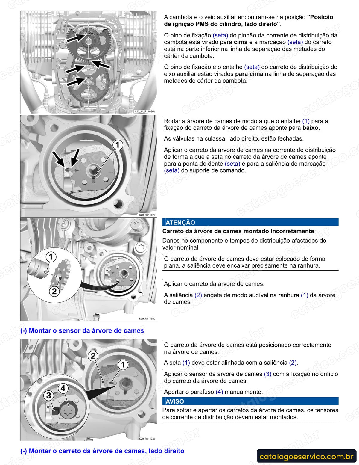 Página do Manual de Serviço BMW R 1200 ST 2005 com procedimento ilustrado (1)
