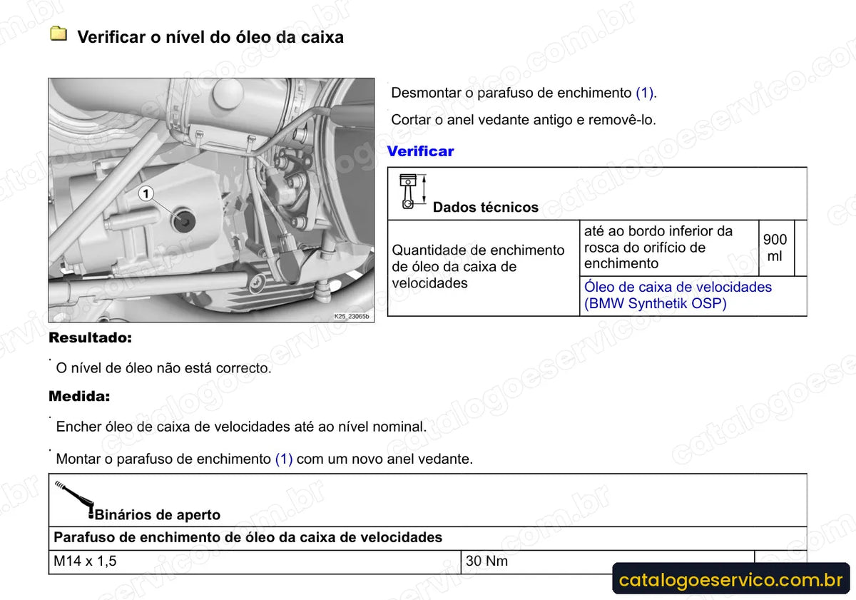 Página do Manual de Serviço BMW R 1200 ST 2005 com procedimento ilustrado (3)