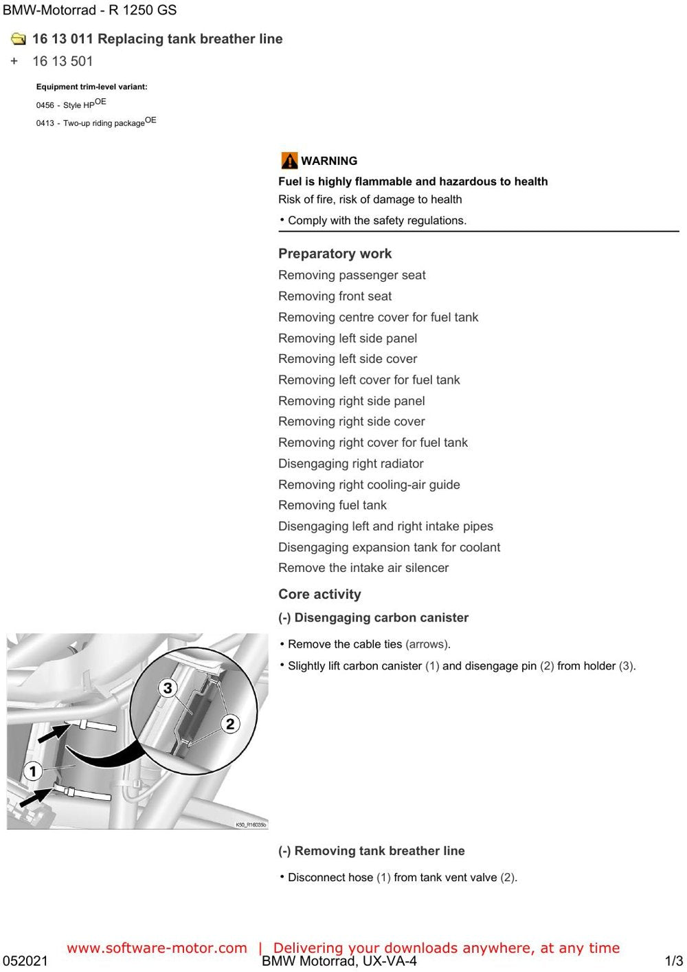 BMW R1250 GS (K50) — Manual de Serviço — diagrama 2