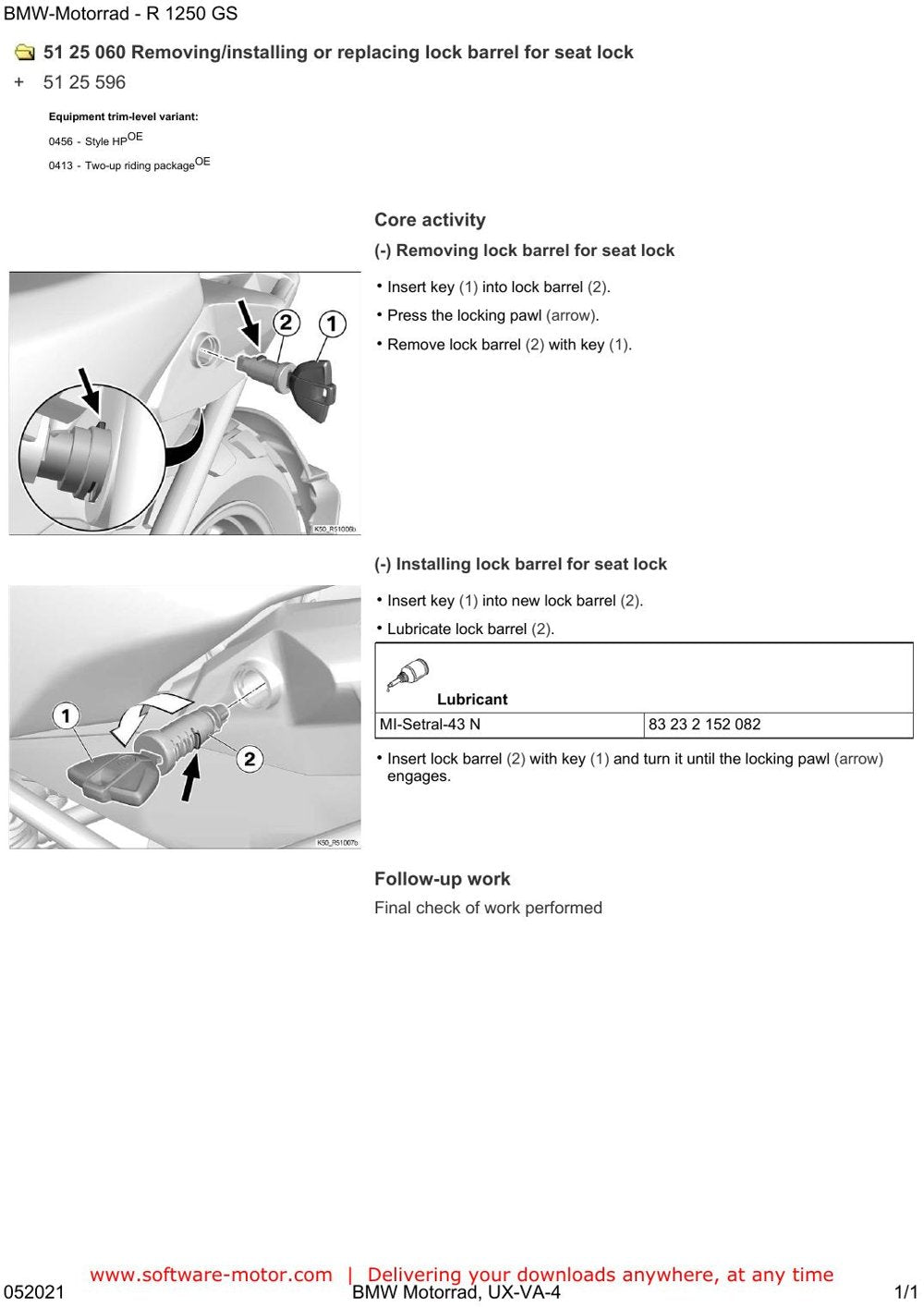 BMW R1250 GS (K50) — Manual de Serviço — diagrama 4