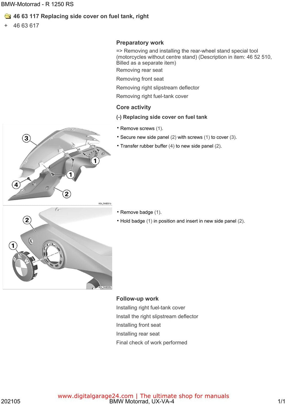 BMW R1250 RS (K54) — Manual de Serviço — diagrama 4