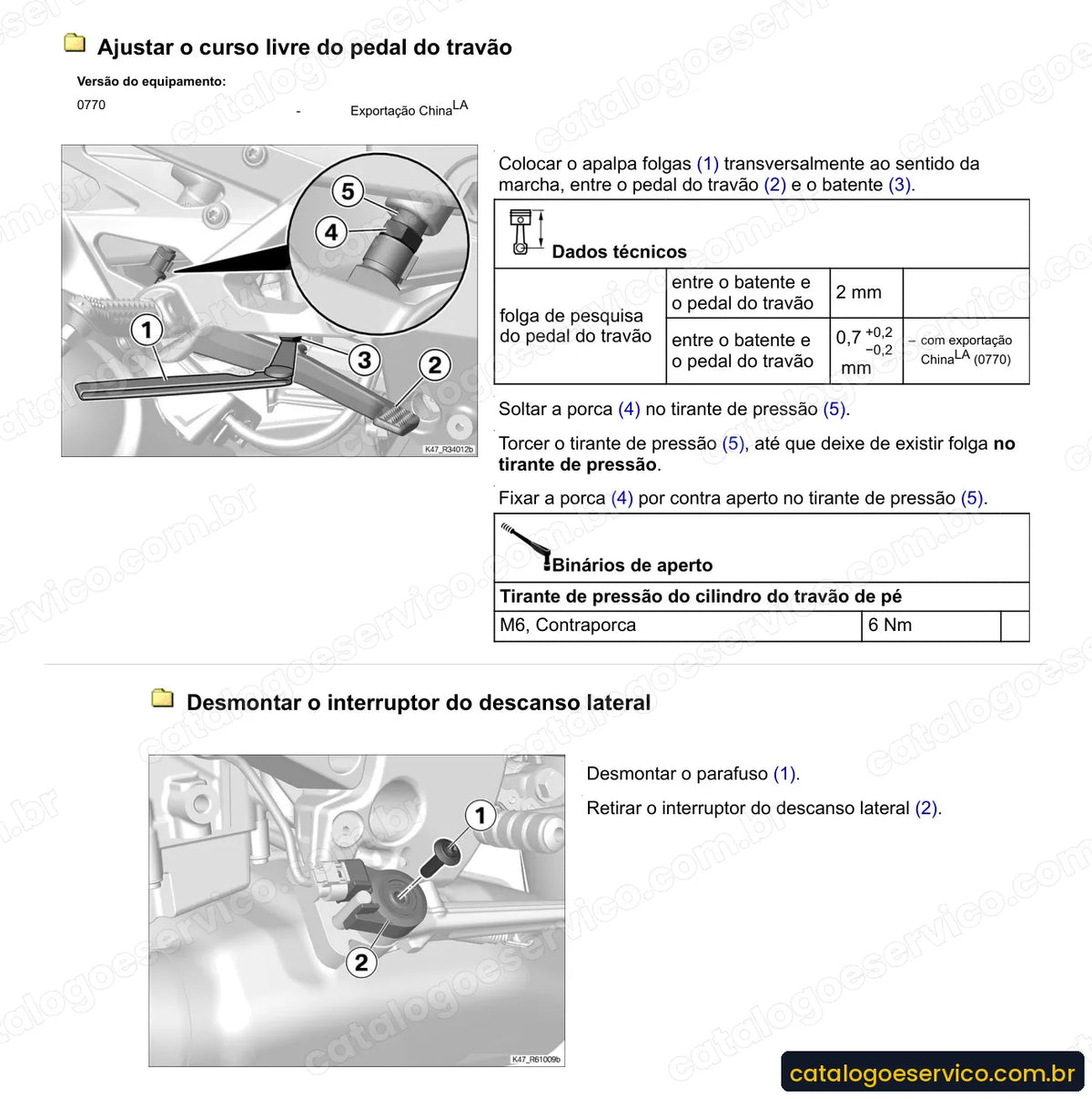 Página do Manual de Serviço BMW S 1000 R 2014 a 2016 com procedimento ilustrado (3)