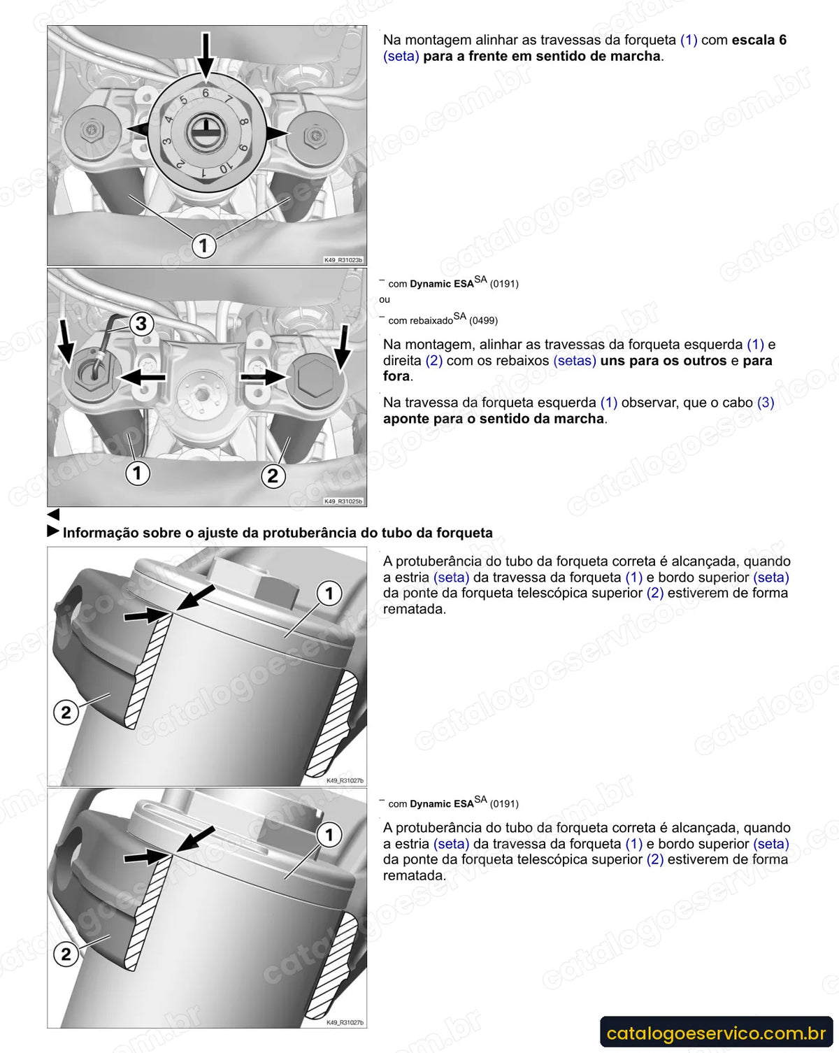 Página do Manual de Serviço BMW S 1000 XR 2015 a 2016 com procedimento ilustrado (1)