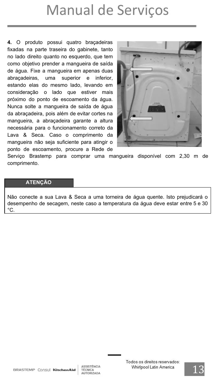 Manual de Serviço Brastemp BNQ10AB e BNQ10AS — página interna 1