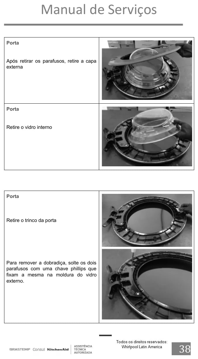Manual de Serviço Brastemp BNQ10AB e BNQ10AS — página interna 2