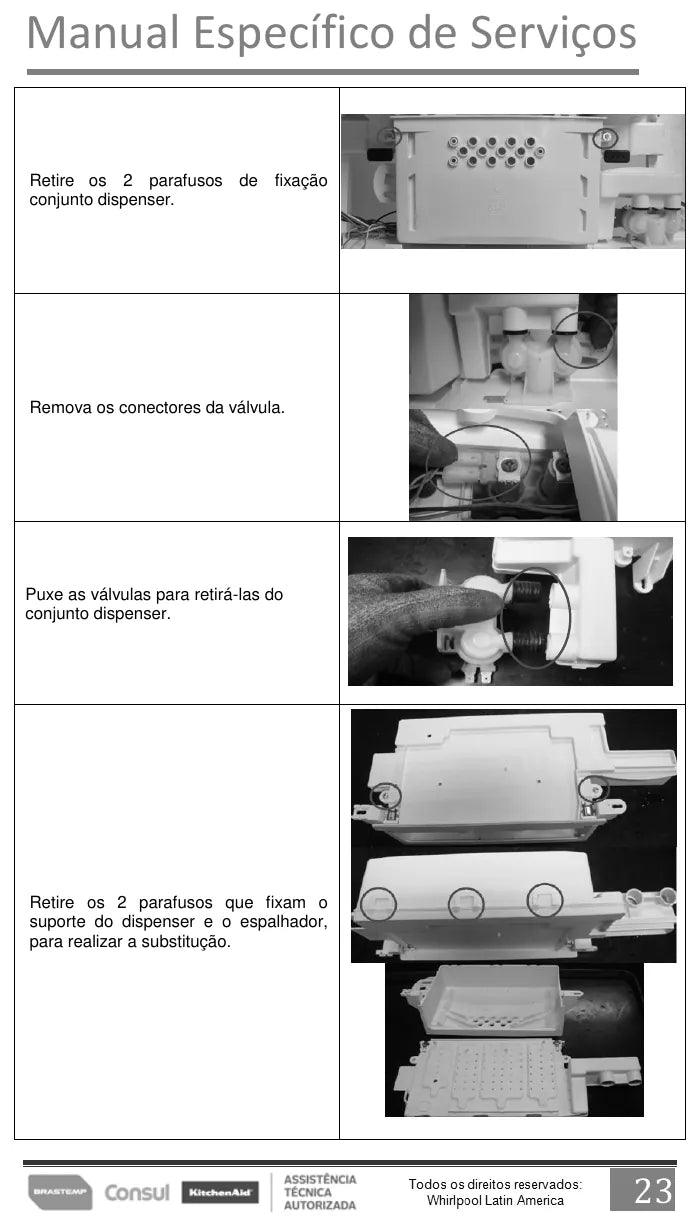 Manual de Serviço Brastemp BWK11AB Lavadora 11 kg — página interna 1