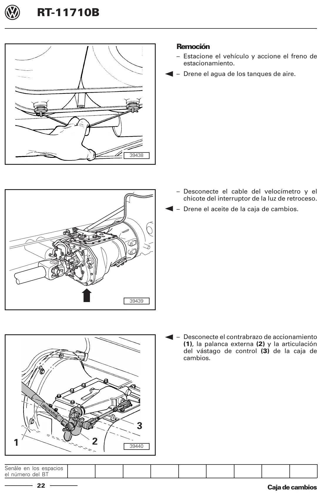 Detalhe de conjunto do Manual de Serviço Eaton Fuller RT-11710B com as referências de fábrica