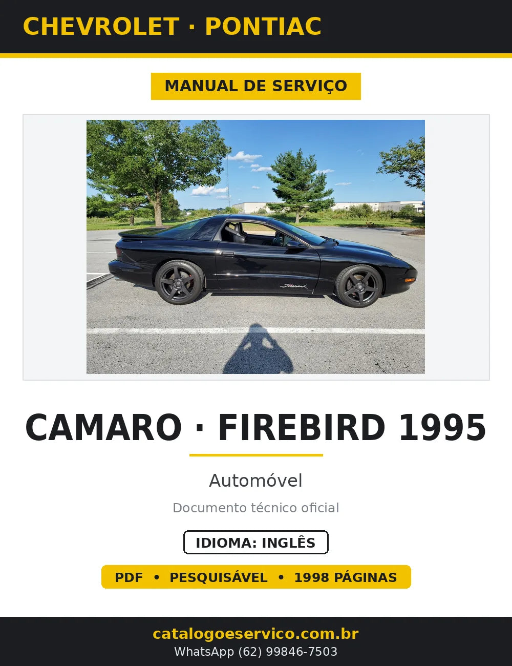 Manual de Serviço Chevrolet Camaro e Pontiac Firebird 1995 — capa