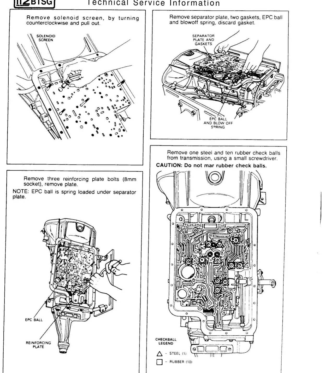 Manual de Serviço Câmbio Automático Ford E4OD (Inglês) — página interna 1 do PDF (Manual de Serviço)