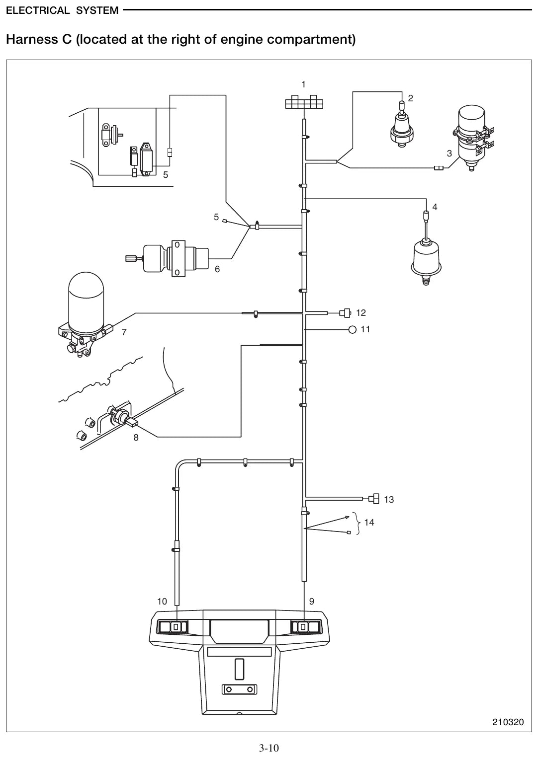 Diagrama técnico 2 — Caterpillar DP100 DP115 DP135 DP150
