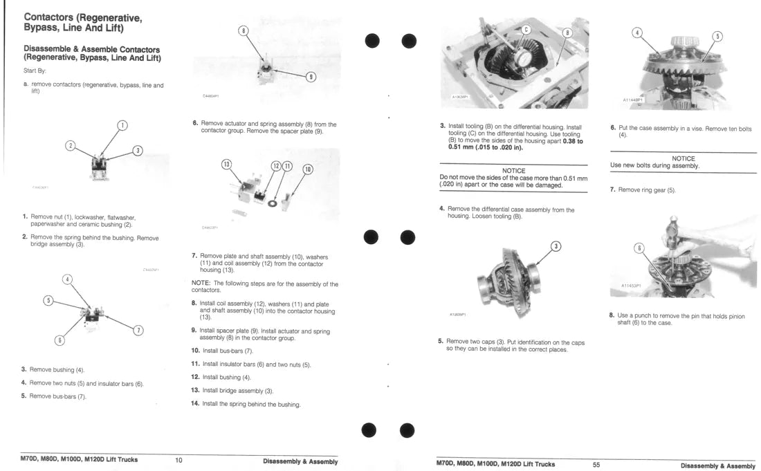 Diagrama técnico 2 — Caterpillar M70D M80D M100D M120D