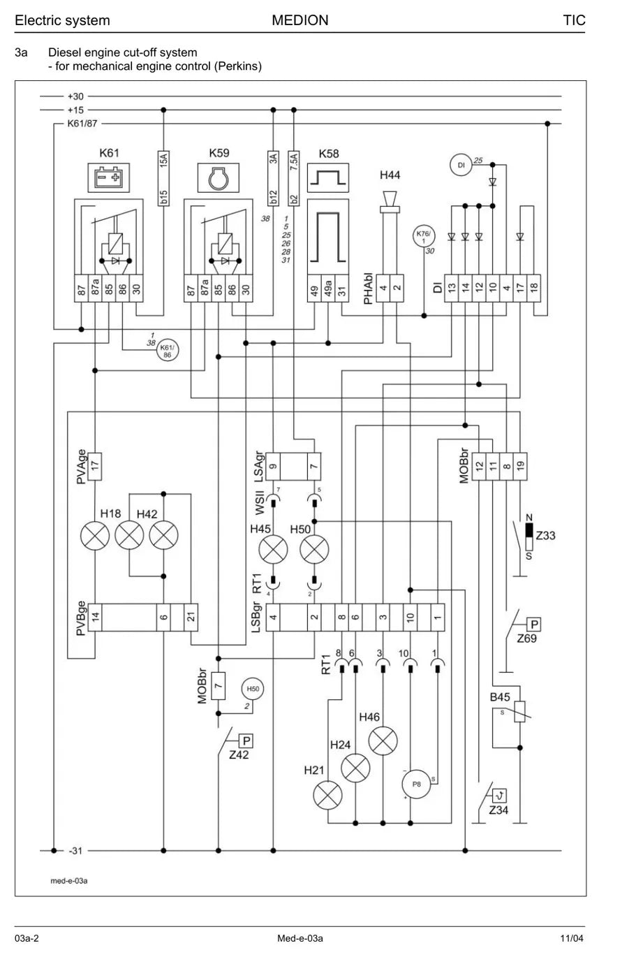 Manual Elétrico CLAAS MEDION 340 e 310 — página interna 1
