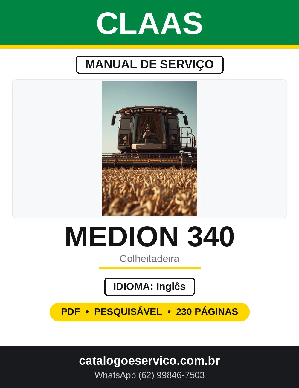 Manual Elétrico CLAAS MEDION 340 e 310 — capa