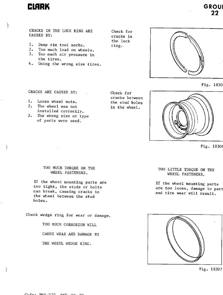 Manual de Serviço Rebocador Clark CT30 GS/CT40 GS/CT50 GS (Ref. PMA-440) - página interna