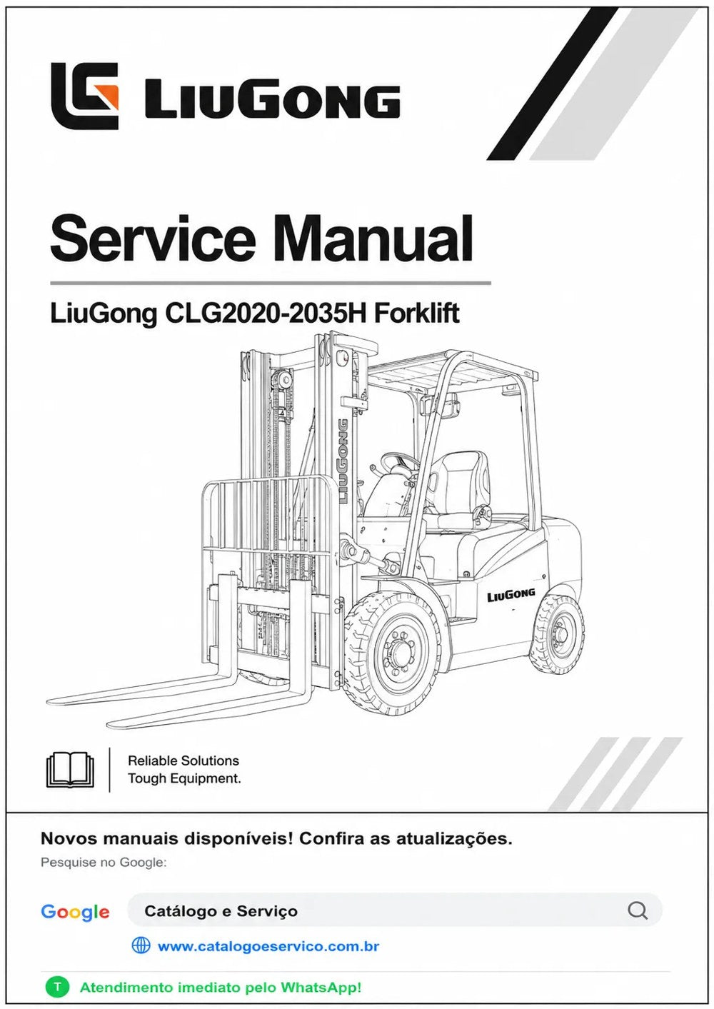 Manual de Serviço CLG2020-2035H LiuGong Empilhadeira