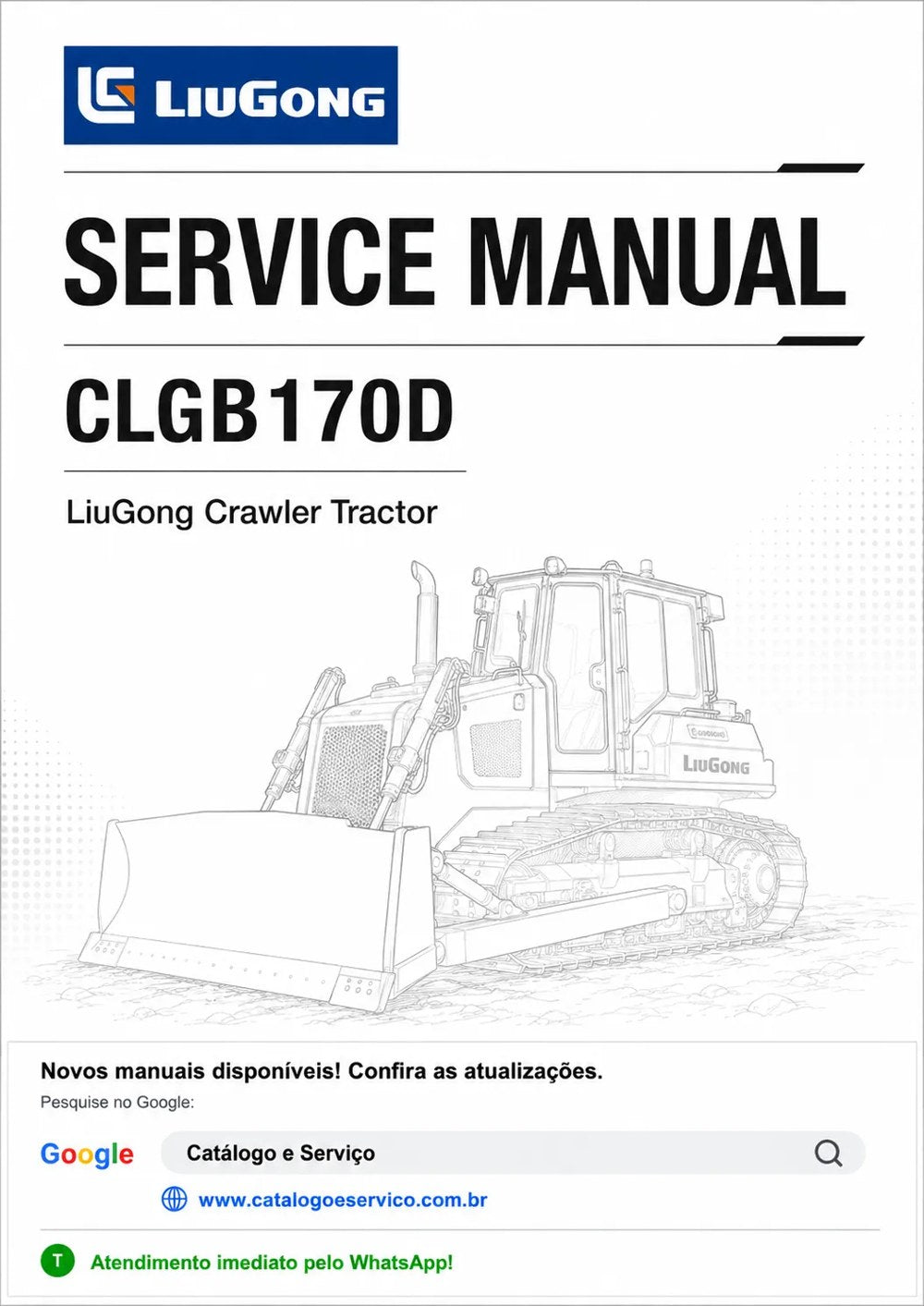 Manual de Serviço CLGB170D LiuGong Trator de Esteiras